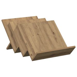 vidaXL Regał na gazety z p&oacute;łką Dąb rzemieślniczy 53 x 40 x 28,5 cm