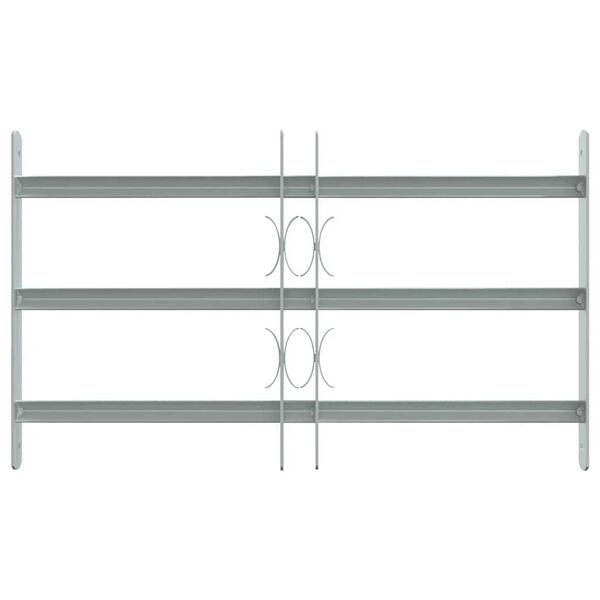 vidaXL Krata na okno z regulacją, 500-650 mm, 3 metalowe pręty