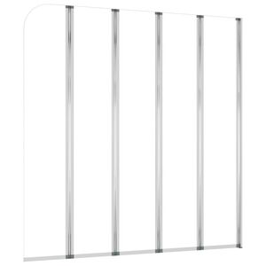 vidaXL Parawan na wannę, 120 x 140 cm, szkło hartowane, przezroczyste