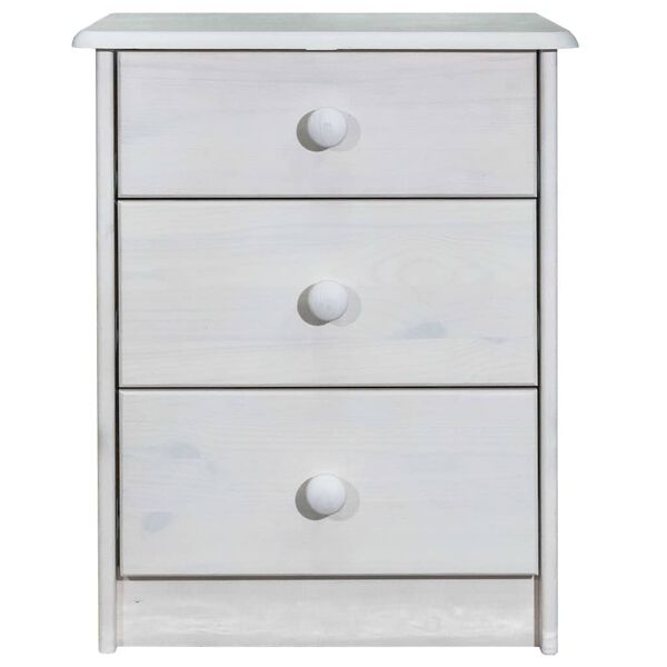 vidaXL Komoda, 43x34x53 cm, lite drewno sosnowe