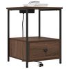 vidaXL Szafka Nocna z szufladą Brązowy dąb 42 x 41 x 56 cm