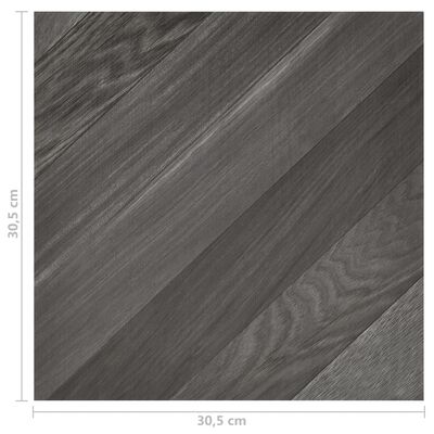vidaXL Samoprzylepne panele podłogowe, 55 szt. PVC, 5,11m², szare pasy