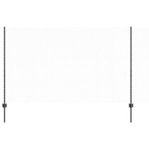vidaXL Sześciokątne ogrodzenie z słupkiem 100 x 1,4 m Stal pokryta PVC