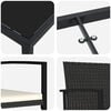 vidaXL Zestaw do jadalni w ogrodzie 3 pcs Czarny Polirattan