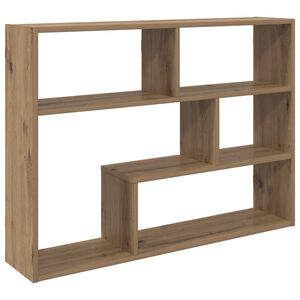 vidaXL P&oacute;łka ścienna Do montażu na ścianie Dąb artisan