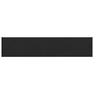 vidaXL Parapet okienny Czarny z rysunkiem drewna 160 x 30 x 4,5 cm PVC