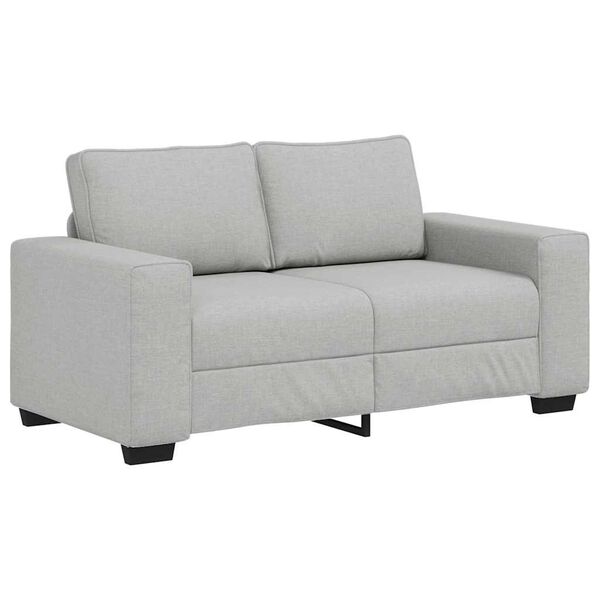 vidaXL Sofa 2-osobowa Cloud Grey 120 cm Tkanina
