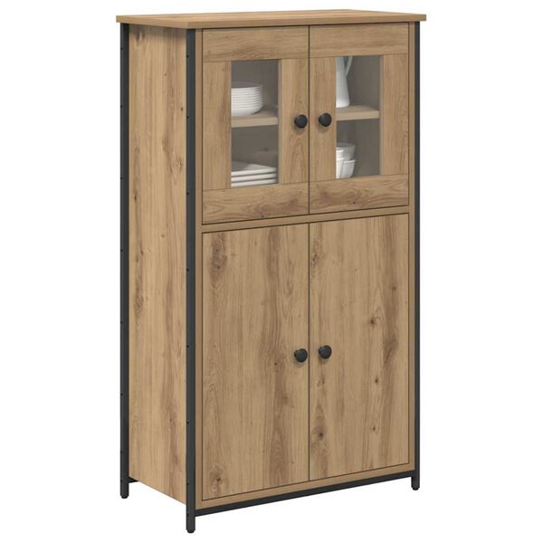 vidaXL Highboard Dąb rzemieślniczy 62 x 32 x 106,5 cm