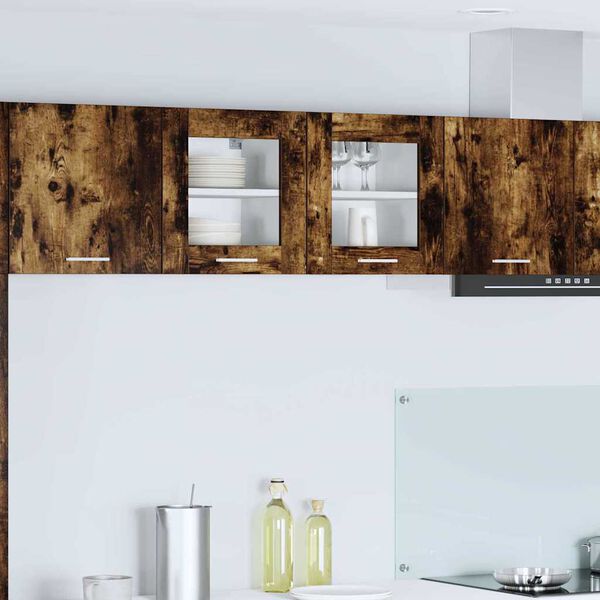 vidaXL Szafka wisząca z przechowywaniem Dąb wędzony 40 x 31 x 40 cm