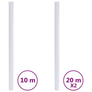 vidaXL Folia okienna, matowa, przezroczysta, szara, PVC