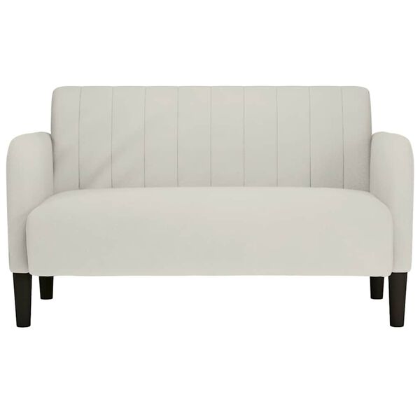 vidaXL Sofa dwuosobowa kremowa 109 cm aksamitna