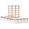 vidaXL Ramka ł&oacute;żka Biały 75 x 190 cm Lite drewno sosnowe