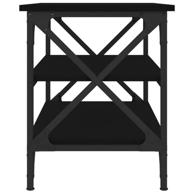 vidaXL Stolik boczny, czarny, 55x38x45 cm, materiał drewnopochodny