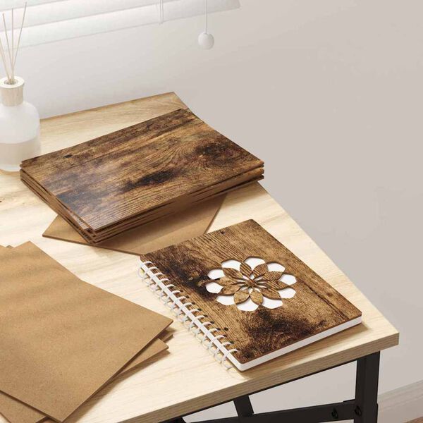 vidaXL Panele dekoracyjne 150 pcs Dąb wędzony 21 x 30 x 0,27 cm