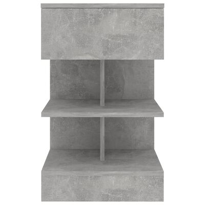 vidaXL Szafka nocna, szarość betonu, 40x35x65 cm, płyta