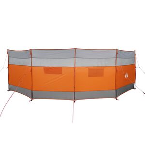 vidaXL Camping Windbreak Szary i pomarańczowy 510x153 cm Wodoodporny