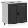 vidaXL Szafka pod zlew Porto 2 szt. Czarny 80 x 46 x 81,5 cm