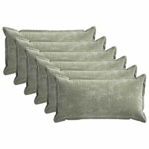 vidaXL Poszewka na poduszkę 6 pcs HOUTEN zielony 40 x 80 cm