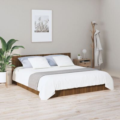 vidaXL Wezgłowie łóżka, brązowy dąb, 200x1,5x80 cm