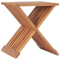 vidaXL Składany stołek, 40x32x45 cm, lite drewno tekowe