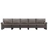 vidaXL 5-osobowa sofa, taupe, tapicerowana tkaniną