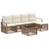 vidaXL Zestaw Sof na Ogr&oacute;d 6 pcs Beżowy polirattan