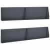 vidaXL Mur oporowy 4 szt. 100 x 12 x 30 cm Stal antracytowy