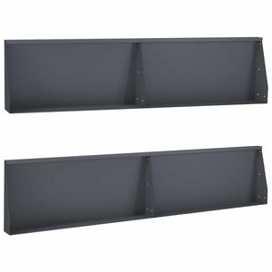 vidaXL Mur oporowy 4 szt. 100 x 12 x 30 cm Stal antracytowy