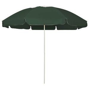 vidaXL Parasol plażowy, zielony, 240 cm