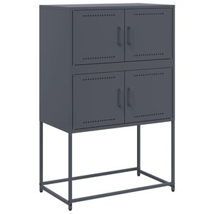 vidaXL Szafka, antracytowa, 68,5x38,5x107 cm, stal