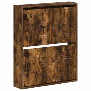 vidaXL Wisząca szafka na buty DELFT 71 x 17 x 86 cm Dąb wędzony