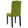 vidaXL Krzesła stołowe, 6 szt., jasnozielone, obite aksamitem