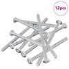 vidaXL Śruba 12 pcs Srebrny M6 x 100 mm Stal