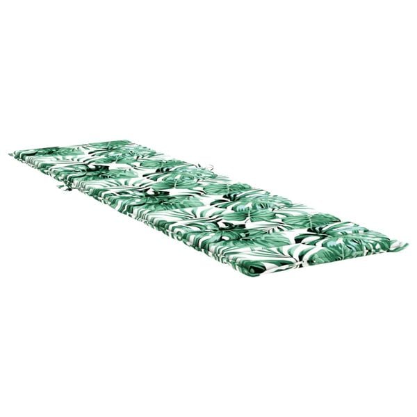 vidaXL Poduszka na leżak, wzór w liście, tkanina Oxford