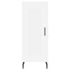 vidaXL Wysoka szafka, biała, 34,5x34x180 cm, materiał drewnopochodny