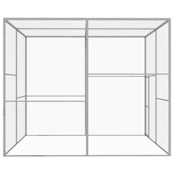 vidaXL Klatka dla kota, 3 x 3 x 2,5 m, stal galwanizowana