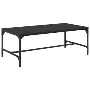 vidaXL Stolik kawowy Czarny Dąb 100 x 50 x 35 cm Drewno inżynieryjne