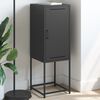 vidaXL Szafka, czarna, 36x39x107 cm, stal