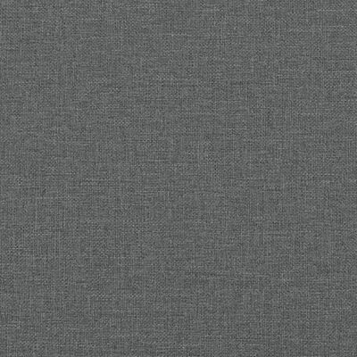 vidaXL Ławka, ciemnoszara, 98x56x69 cm, tapicerowana tkaniną