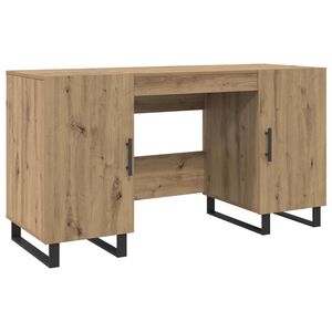 vidaXL Biurko dąb artisan Drewno inżynieryjne 140 x 50 x 75 cm