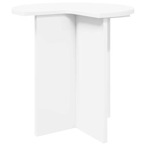 vidaXL Stolik boczny Biały &Oslash; 39 x 38 cm Drewno inżynieryjne