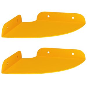 vidaXL Pływająca P&oacute;łka w Rogu 2 szt. Musztardowy Ż&oacute;łty 15 x 15 x 2 cm