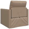 vidaXL Sofa podłogowa 2-w-1, cappuccino, 112x174x55 cm, sztuczna skóra
