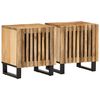 vidaXL Szafki nocne, 2 szt., 40x34x46 cm, lite surowe drewno mango