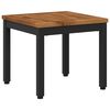 vidaXL Stolik kawowy Naturalny i czarny 40 x 40,5 x 36 cm