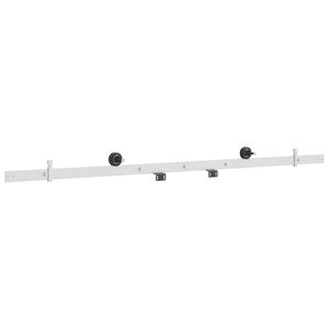 vidaXL Zestaw okuć do drzwi przesuwnych 152,4 cm Stal Biały