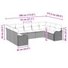 vidaXL Zestaw Sof na Ogr&oacute;d 9 pcs beżowo-biały polirattan