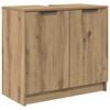 vidaXL Szafka Łazienkowa Dąb rzemieślniczy 64,5 x 33,5 x 59 cm