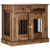 vidaXL Meble na klatkę dla psa Stare drewno 90 x 47,5 x 80 cm