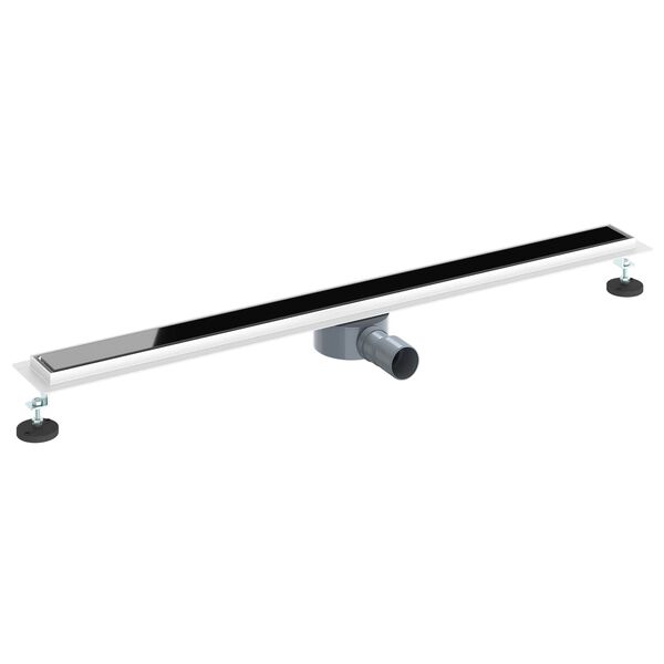 vidaXL Odpływ prysznicowy z szklaną pokrywą i syfonem 360&deg; 100 cm